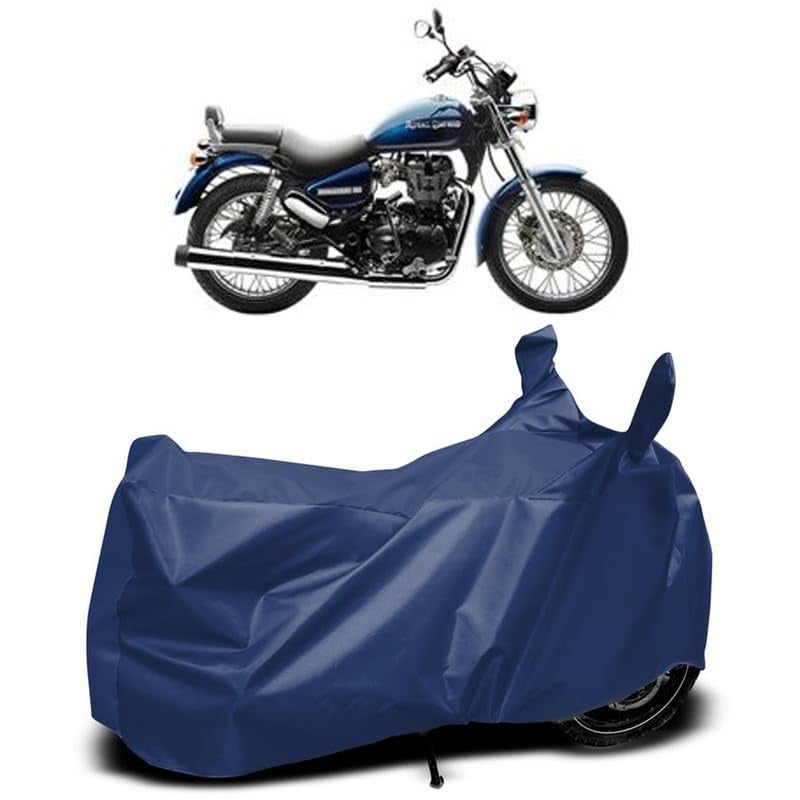 MADAFIYA Waterproof Two Wheeler Cover for Royal Enfield Thunderbird 350 Bike All Season Protection Bike Cover for Rain & Sun (Navy) - Image 1