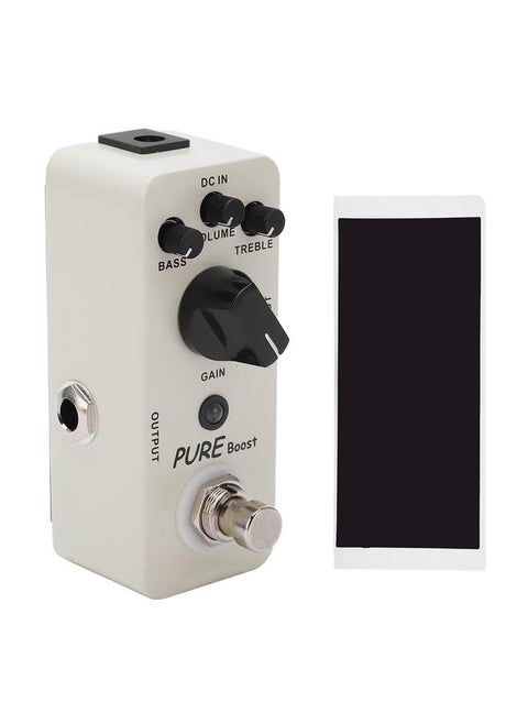 Pure Boost Effect 20dB Gain Acoustic Excitation Metal Effect Pedal 1/4in Mono Audio Interface