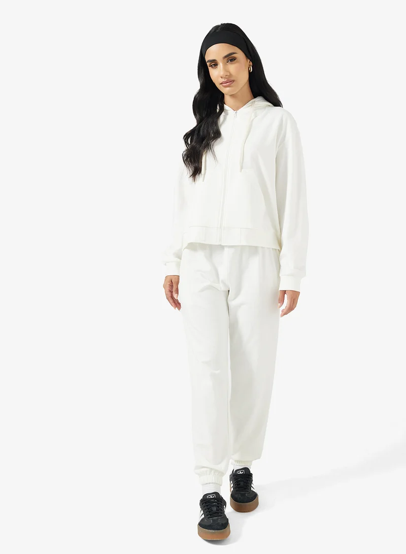 Ginger Basics Cotton Essential Zip Thru Hoodie