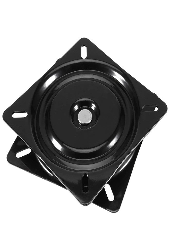 MANCHAP 4 PCS 6 Inch Bar Stool Swivel Plate Replacement, Ball Bearing Seat Swivel Base Mount Plate for Bar Stool, Swivel Chair or Recliner, Black - Image 5