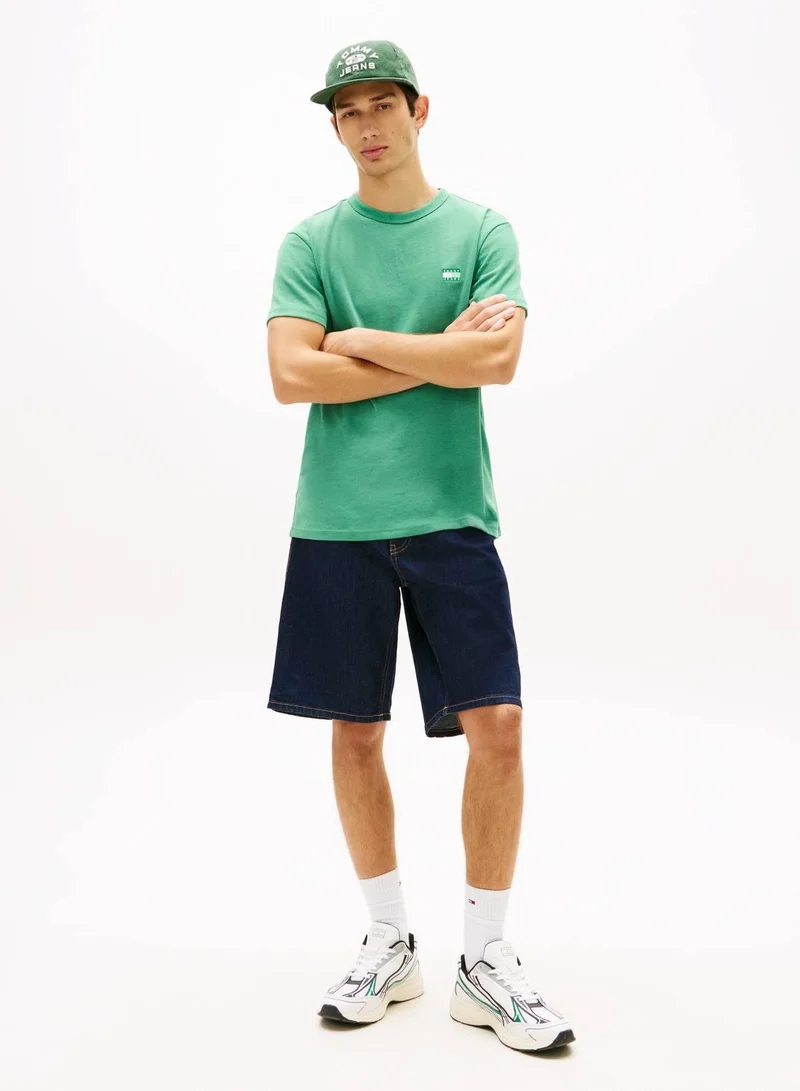 TOMMY JEANS Tommy Badge Jersey Crew Neck T-Shirt