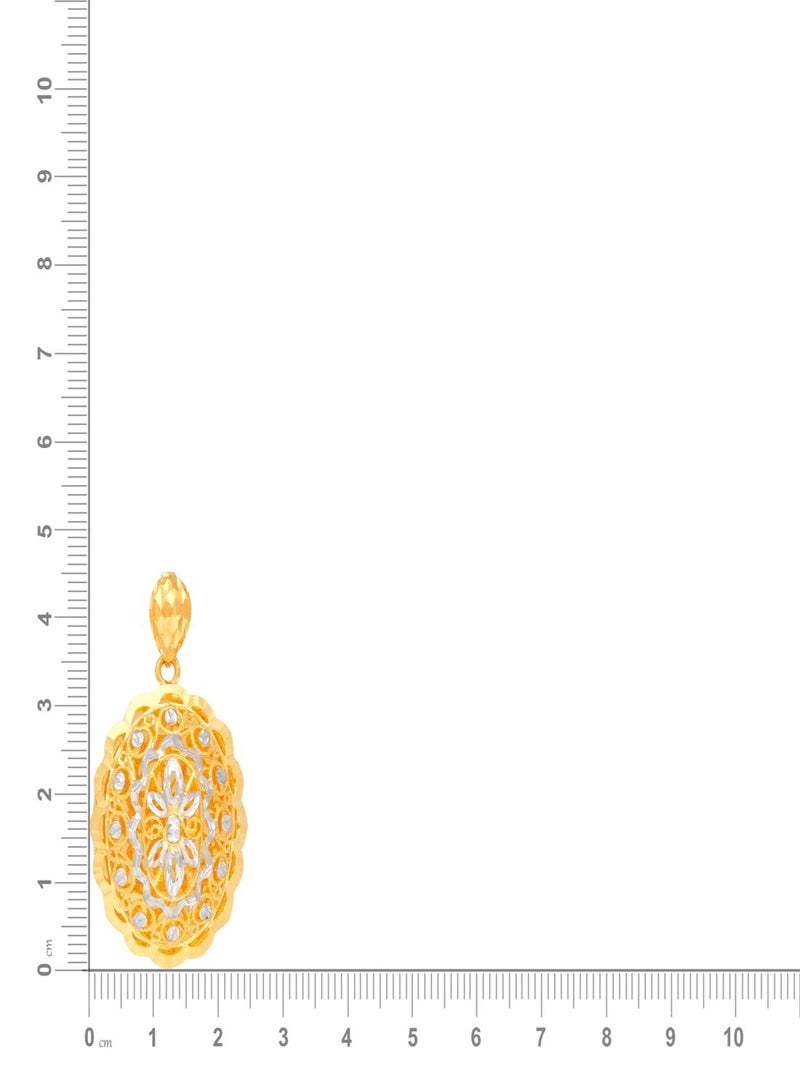Malabar Gold and Diamonds 22 Carat 916 Purity Gold Pendant PD1796433T for Women  - Image 5