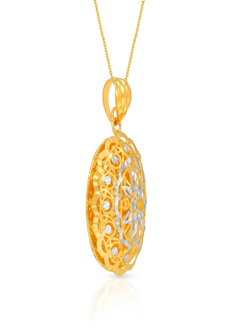 Malabar Gold and Diamonds 22 Carat 916 Purity Gold Pendant PD1796433T for Women  - Image 2