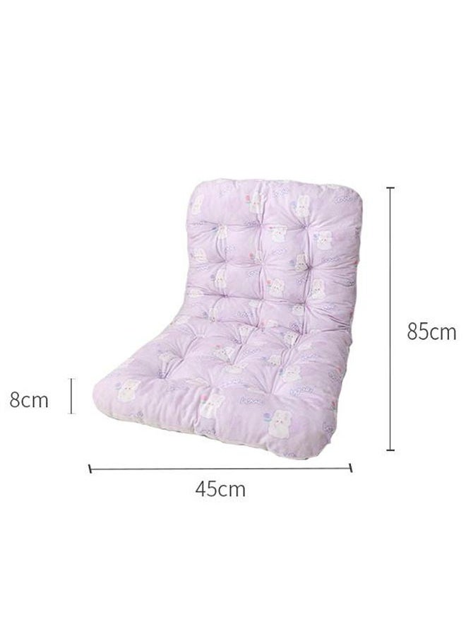 Generic Chair cushion Office chair backrest cushion Anti slip backrest cushion Soft and thick cushion With backrest Comfortable and lovely Home Office Purple  - Image 2