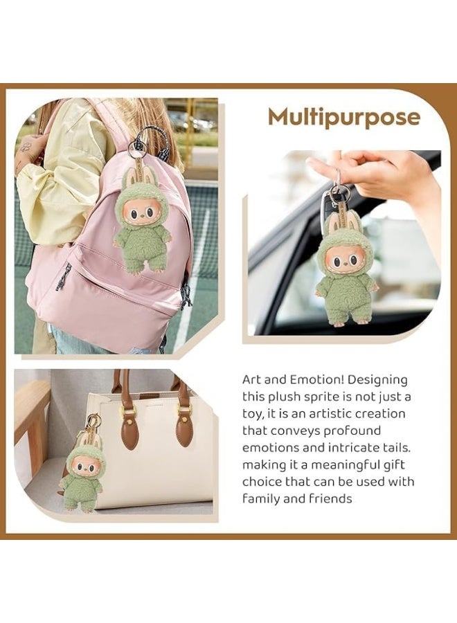 Doll pendant  LABUBU1.0 Labu vinyl face plush blind box Macaron 1 single box(High quality version)  - Image 5