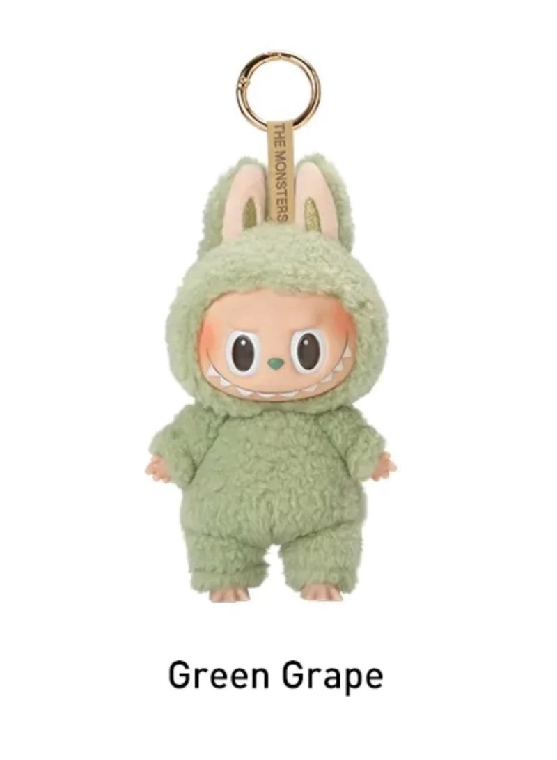 Doll pendant  LABUBU1.0 Labu vinyl face plush blind box Macaron 1 single box(High quality version)  - Image 1