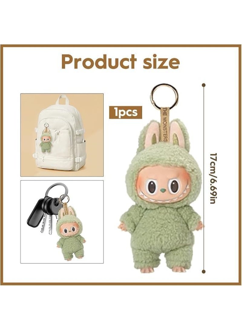 Doll pendant  LABUBU1.0 Labu vinyl face plush blind box Macaron 1 single box(High quality version)  - Image 3