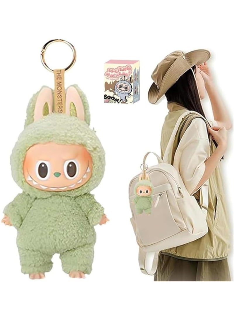 Doll pendant  LABUBU1.0 Labu vinyl face plush blind box Macaron 1 single box(High quality version)  - Image 2