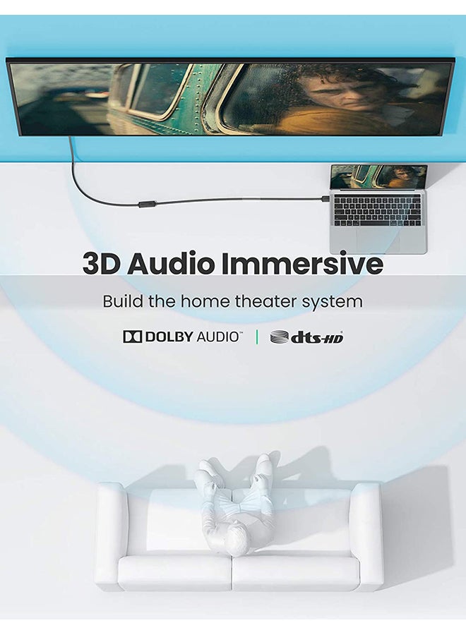 Ugreen HDMI Extension Cable Male to Female HDMI Extender Cord 4K Compatible for TV Stick, Roku Stick, PS5 PS4 PS3, Blu Ray Player,HDTV Laptop PC - 3M - Image 4