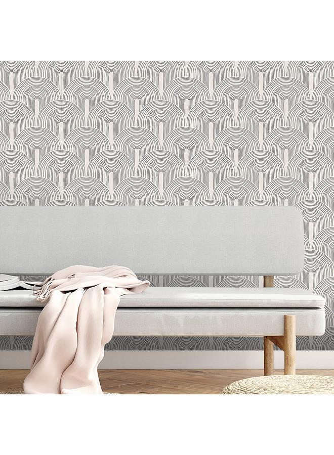 Bluejw Fashion Minimalist Arch Self-adhesive Wallpaper WallpaprPVC Decorative Background Wall - Image 4