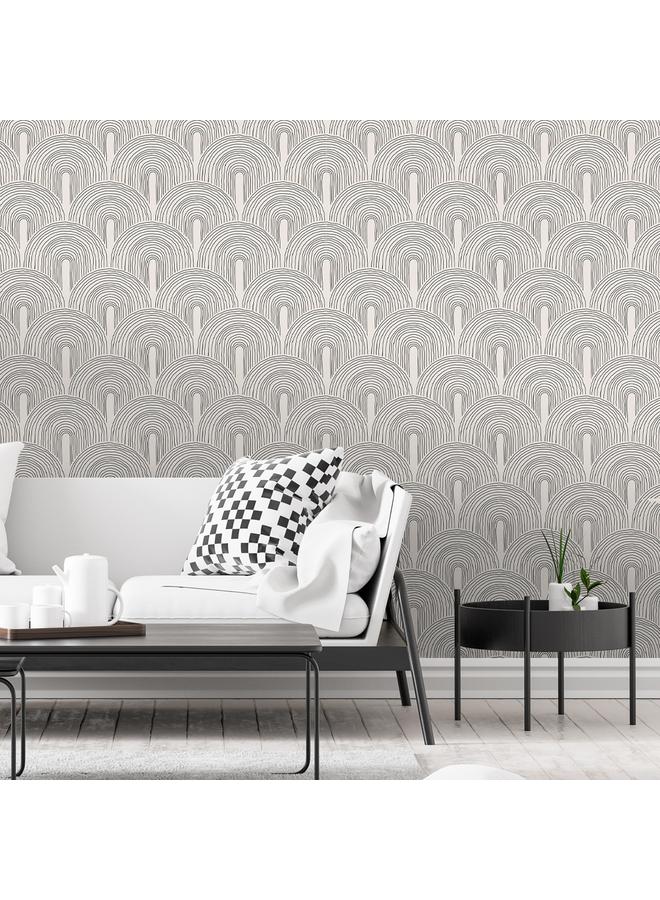 Bluejw Fashion Minimalist Arch Self-adhesive Wallpaper WallpaprPVC Decorative Background Wall - Image 3