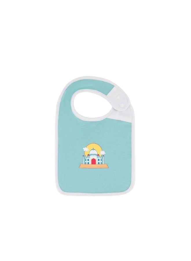 Lullaby Bloom Premium Certified Organic Cotton and Bamboo Baby Bib - India