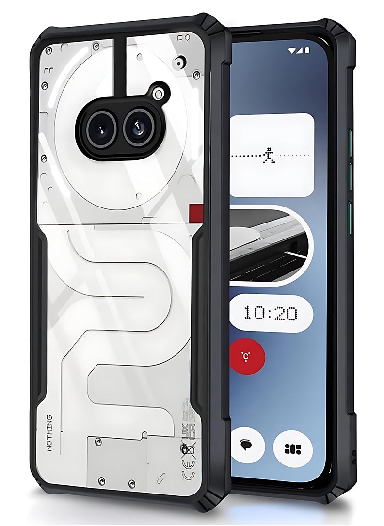 Case For Nothing 2a/ 2a Plus Back Cover Case With 360 Degree Protection, Shockproof Bumper Protective Phone Cover, Anti-Scratch Hard PC Back (Clear)