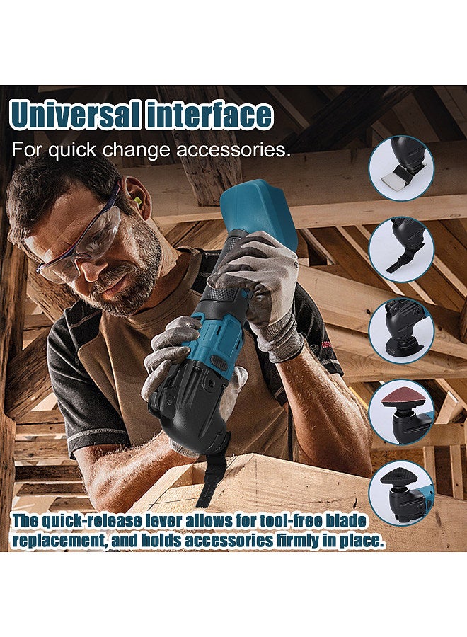 Rechargeable Brushless Lithium Battery Oscillating Shovel Multifunctional Cordless Electric Trimmer Shovel Cutting Polishing Machine Carpentry Woodworking Tool  - Image 3
