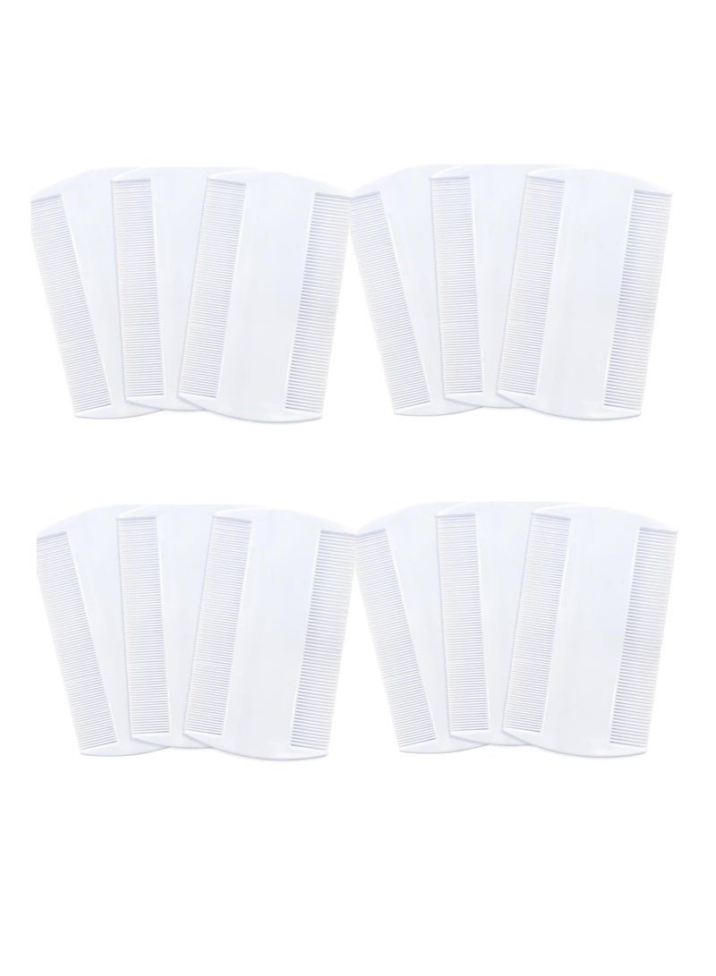 Generic 12 white lice combs for detecting head lice - Image 1