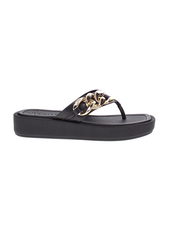 Beira Rio Embellished Flat Sandals - Image 1