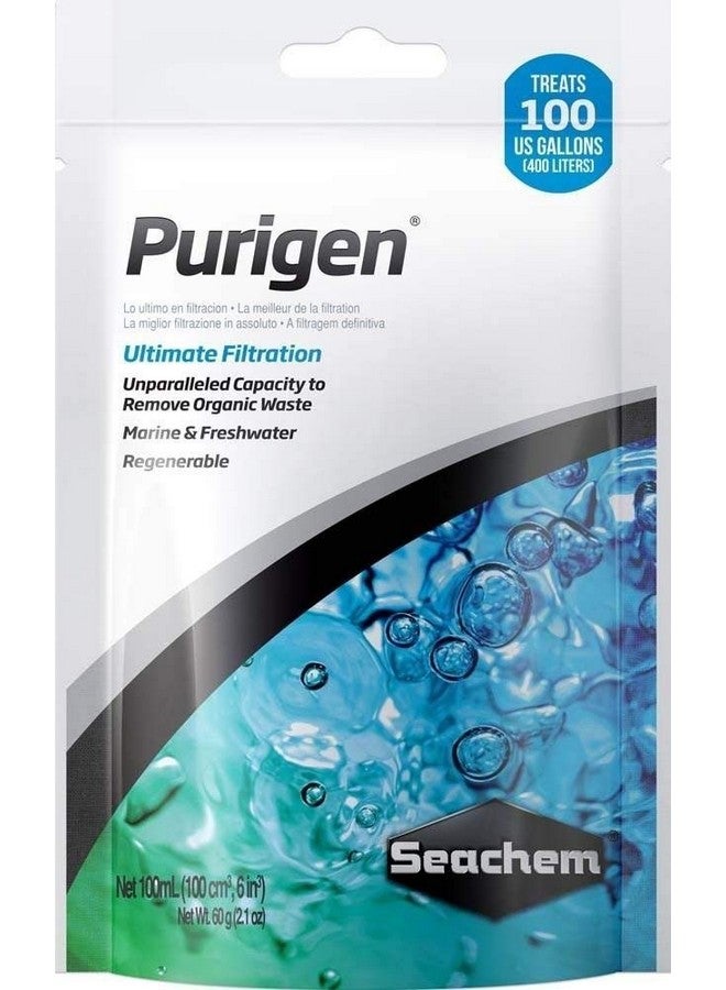 Seachem Purigen Ultimate Filtration 100 Ml. Bag Aquarium Fish Tank Filter Media
