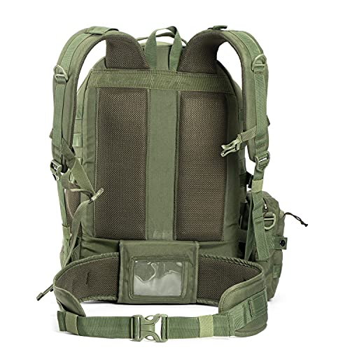 Tripole Alfa 45 Litres Military Tactical Backpack And Rucksack With Detachable Sling Bag | Rain Cover | 3 Year Warranty (Green, 45L) - Image 3