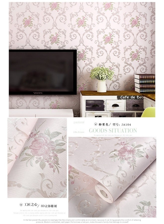 Anna 3D Relief Anti-Soil Bedroom Wall Mural Decorative Wall Stickers - 0.53x4m - Image 2