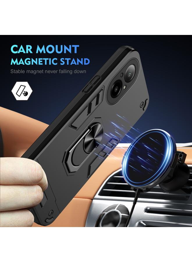 S-TOP Case For Realme C67 4G Shockproof Metal Ring Holder Phone Case - Image 2