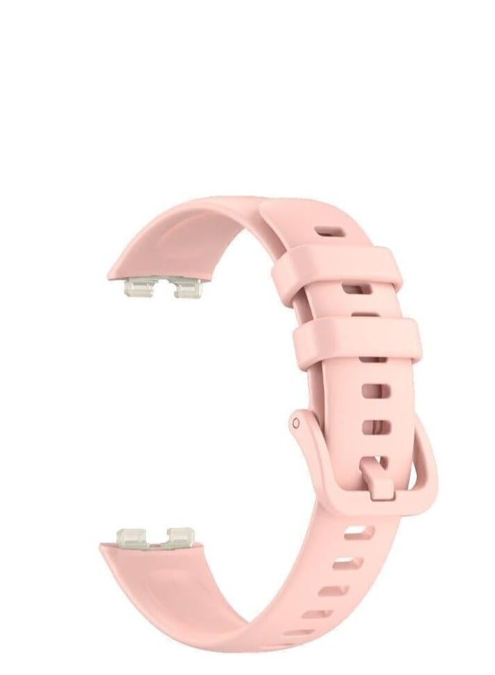 Sport Silicone Smart Watch Band Replacement Strap For Huawei Honor Band 8 pink - Image 1