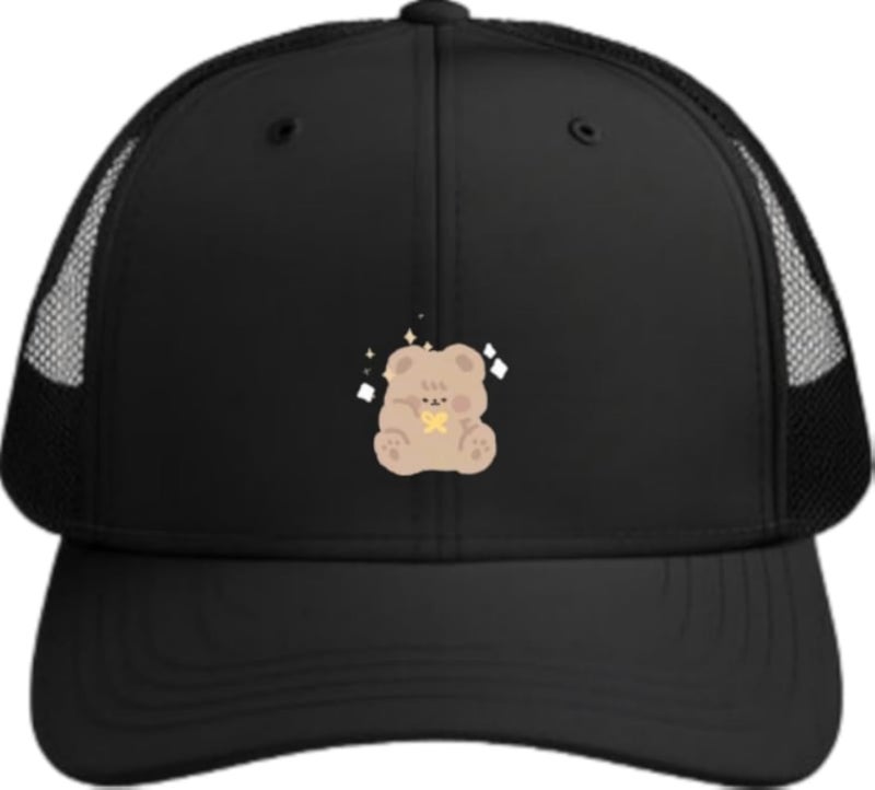 bear Baseball cap Black 11