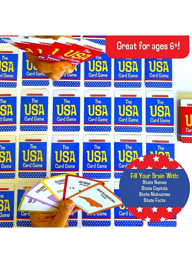 University Games - ; Scholastic Usa Travel Card Game Learn State Capitals And Historic Facts Great Geography Challenge Card Game For Kids Ages 6 And Up - Image 1