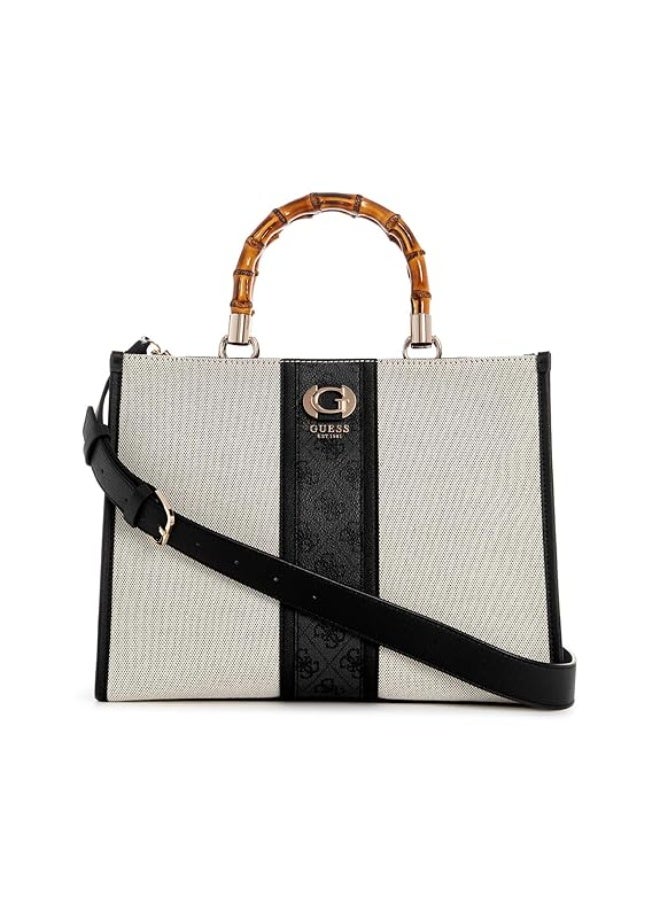 Guess Women’s Solid Handheld Tote Bag – Cotton Daily Tote - Image 1