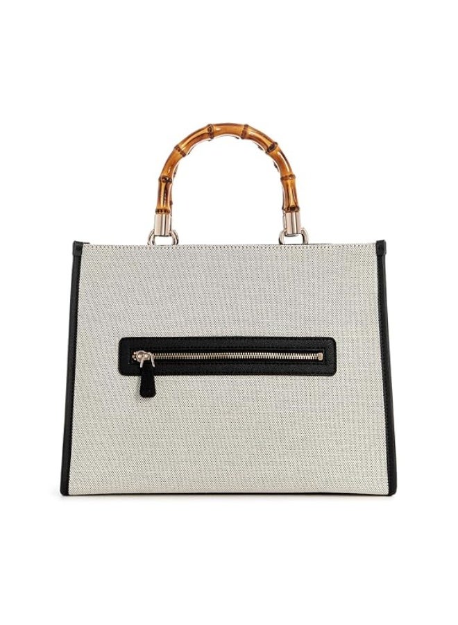 Guess Women’s Solid Handheld Tote Bag – Cotton Daily Tote - Image 2