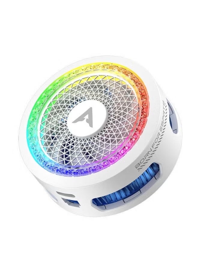 بيفا مروحة تبريد هاتف محمول PIVA B3 25 وات مع أضواء LED ملونة، مبرد هاتف محمول شبه موصل بمشبك مغناطيسي قابل للدوران للعب ألعاب ببجي - Image 1