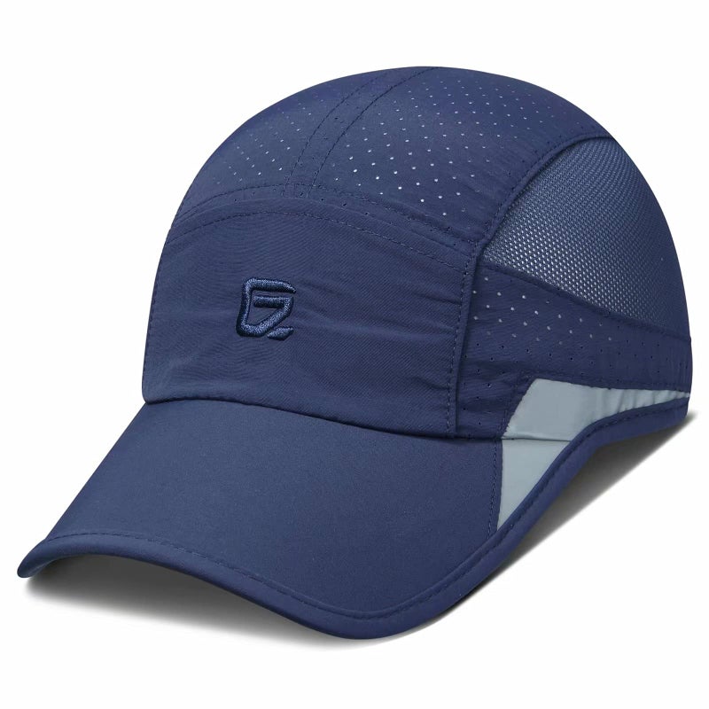 GADIEMKENSD GADIEMKENSD Running Hat, Mens Outdoor Hat Unstructured Baseball Cap UPF 50 UV SPF Exercise Run Caps Reflective Breathable Light Sun Hats Quick Dry Mesh Summer Sports Hat Cap Men Woman Under 10 Navy  - Image 1