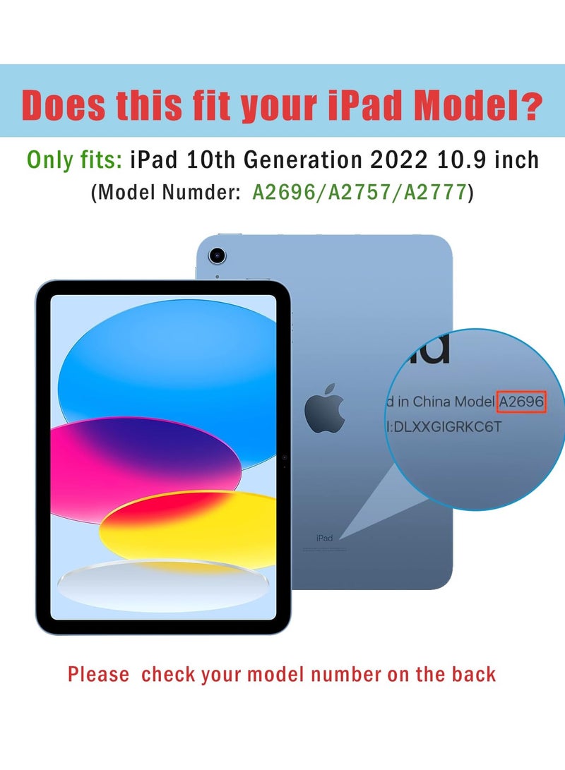 Digipace 3 Pack  iPad 10.9 10th Generation 2022 Screen Protector A2696/A2757/A2777, Tempered Glass Screen Film Guard for iPad 10th Gen 10.9" 2022 Release -Clear - Image 3