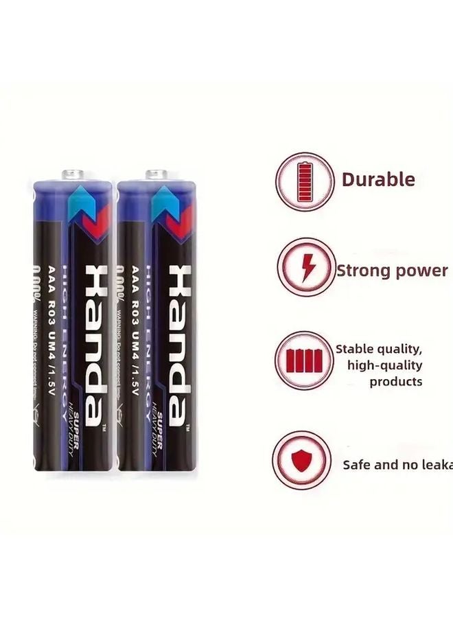 Blue 24pcs Low Consumption AA AAA 1 5V Carbon Batteries for Remote Alarm Clock Toy - Image 4