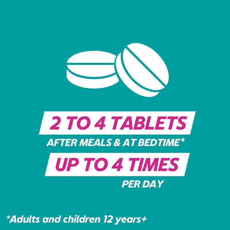 GAVISCON أقراص جافيسكون مزدوجة العمل القابلة للمضغ بنكهة النعناع 48 قرص - Image 5