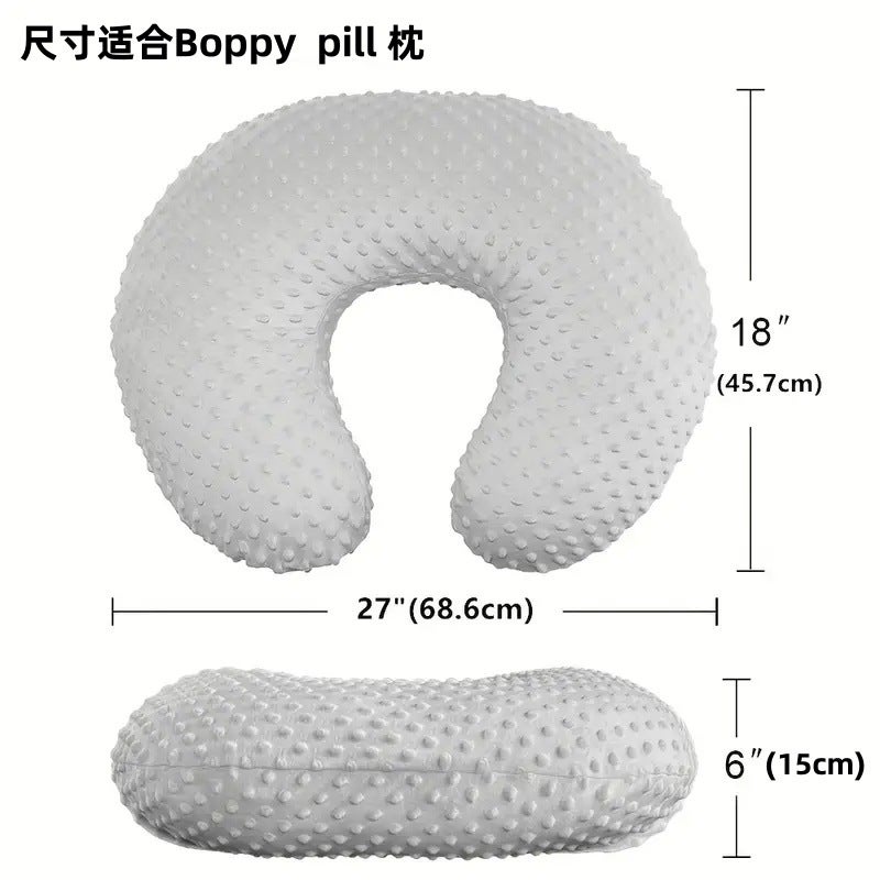 U-Shaped Multi-Functional Super Soft Plush Nursing Pillowcase Change Cover Breast-Feeding Pillow Change Pillow Cover Does Not Include Pillow Core - Image 5