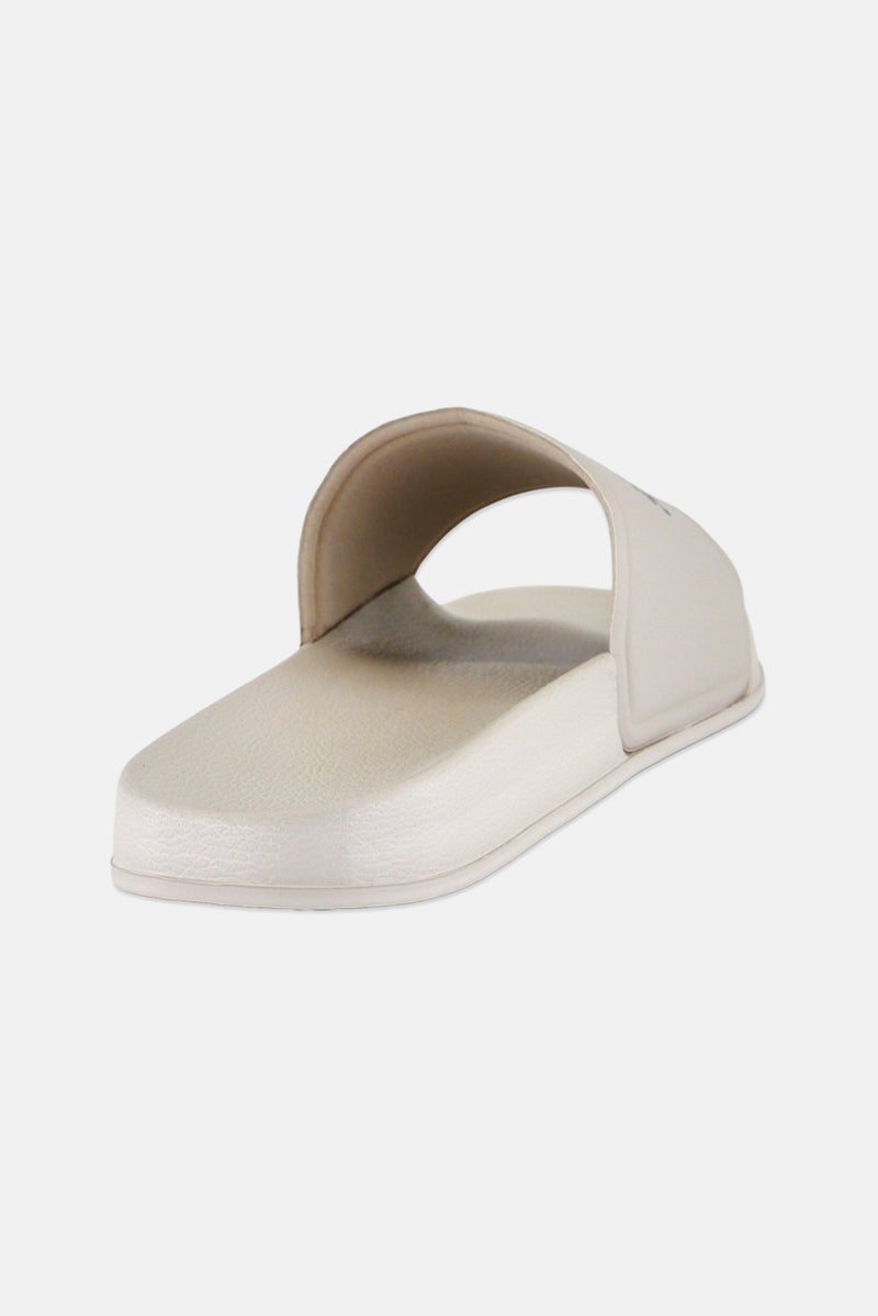 JACK & JONES Men Brand Logo Slip On Slides, Pale Grey - Image 3