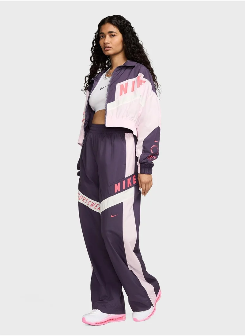 نايكي Nsw Woven Oversized High Rise Pants