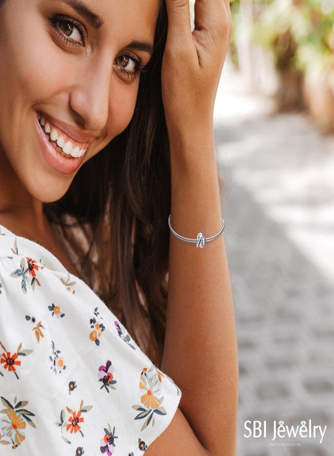 SBI Jewelry January-December 12 Birthstone Month Birthday Charm Compatible with Pandora Charms Bracelets for Women Jewelry (2) - Image 3