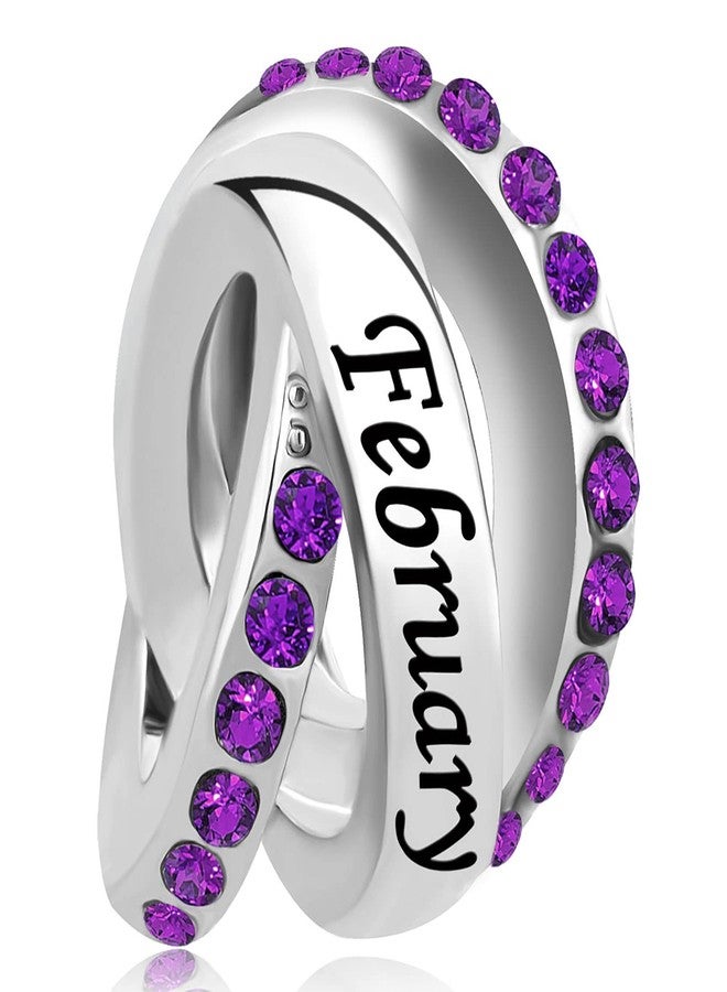 SBI Jewelry January-December 12 Birthstone Month Birthday Charm Compatible with Pandora Charms Bracelets for Women Jewelry (2) - Image 1