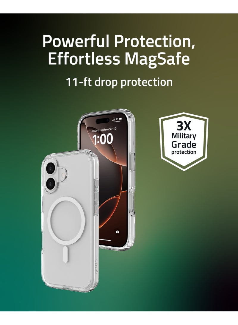 كيودوس جراب QDOS الشفاف الهجين لهاتف iPhone 17 - متوافق مع MagSafe، حماية من السقوط بمعايير عسكرية، مقاوم للصدمات، مقاوم للاصفرار، غطاء نحيف مقاوم للخدوش - Image 3