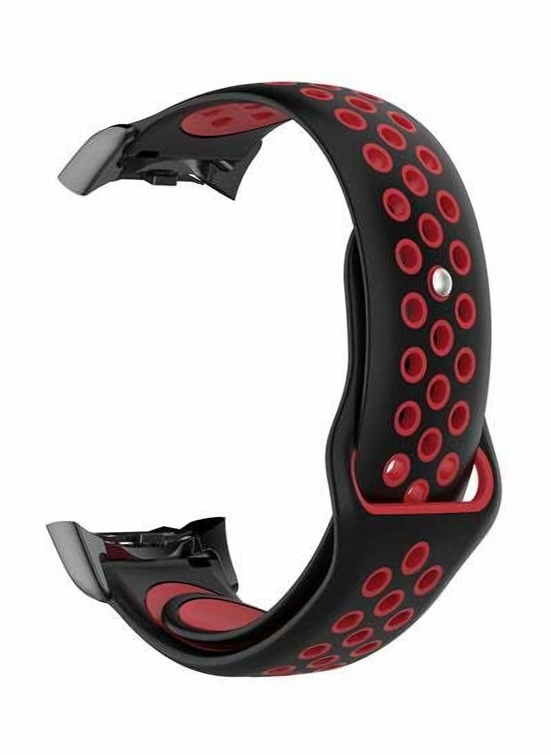 Y&D Suitable for Samsung Fit2 Pro Dual Color Round Hole Silicone Watch Band Sm-r365/r360  - Image 1