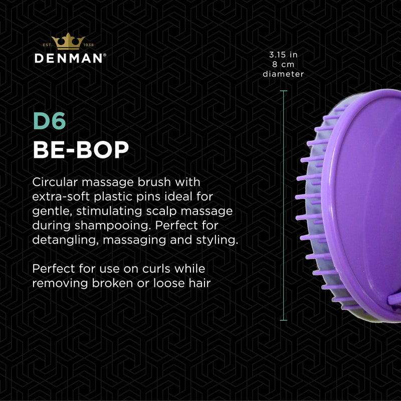 Denman Mini Shower Hair Brush for Wet Hair Detangling & Scalp Massage- for Wet Curl Definition & Product Distribution - 4 in 1 Shower Brush for Women, Men - Image 2