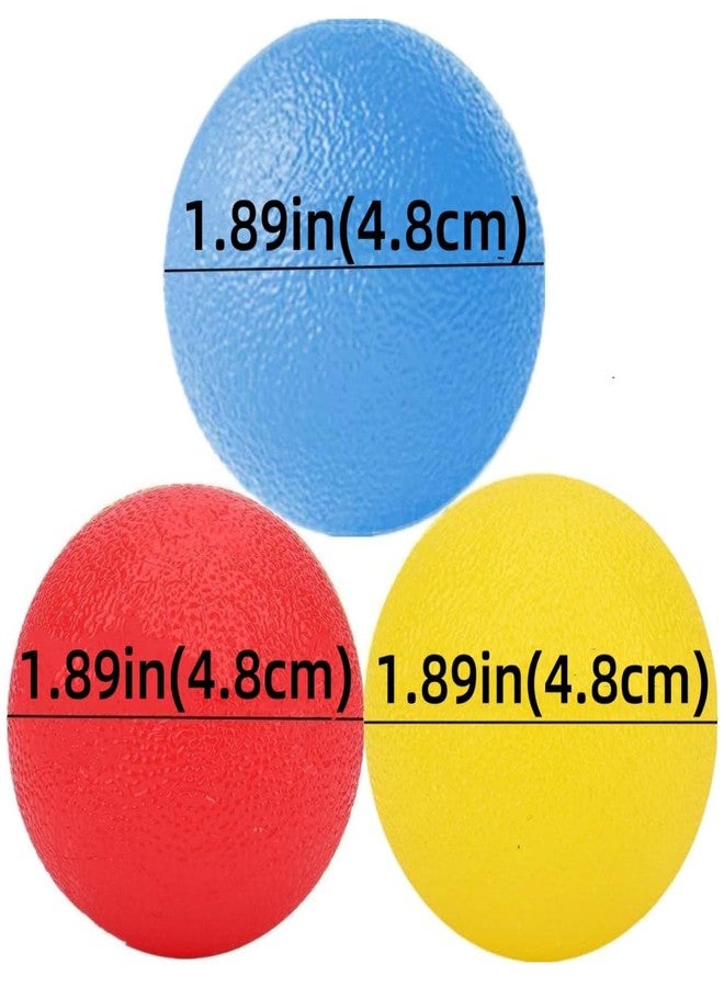 FMELAH 3 PCS Physical Therapy Hand Exercise Balls, Stress Relief Balls for Adults, Squeeze Balls Kits for Hand Finger Wrist Muscles, Hand Grip Strengthener Trainer,Finger Exerciser - Image 4