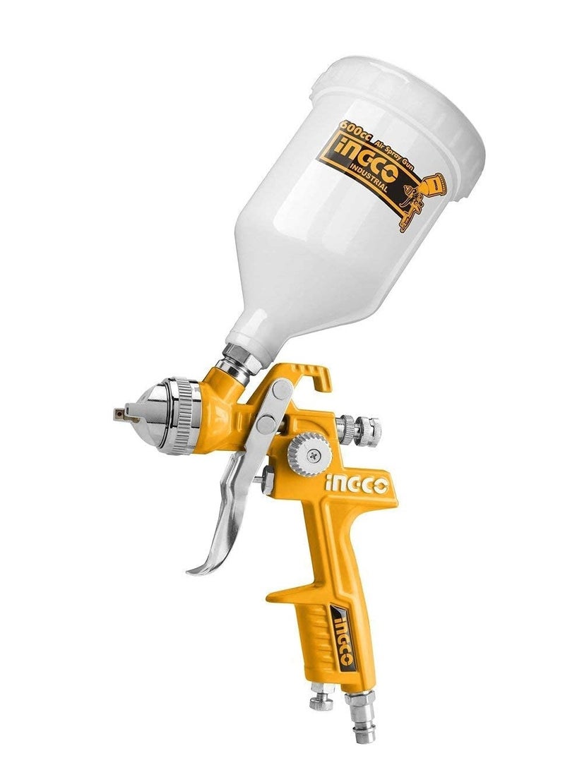 إنجكو بندقية رش HVLP من INGCO ASG1061 – سعة 600cc مع رأس 1.4 مم ونمط رش قابل للتعديل (180-250 مم) - Image 1