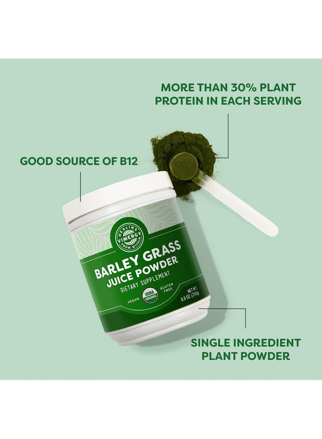 Vimergy Barley Grass Juice Powder Dietary Supplement - 0.8g per Serving (312 Servings) - Clean Superfood Formula - Promotes Cardiovascular Health* - Organic, Vegan & Gluten-Free - Regular Size 250g - Image 2