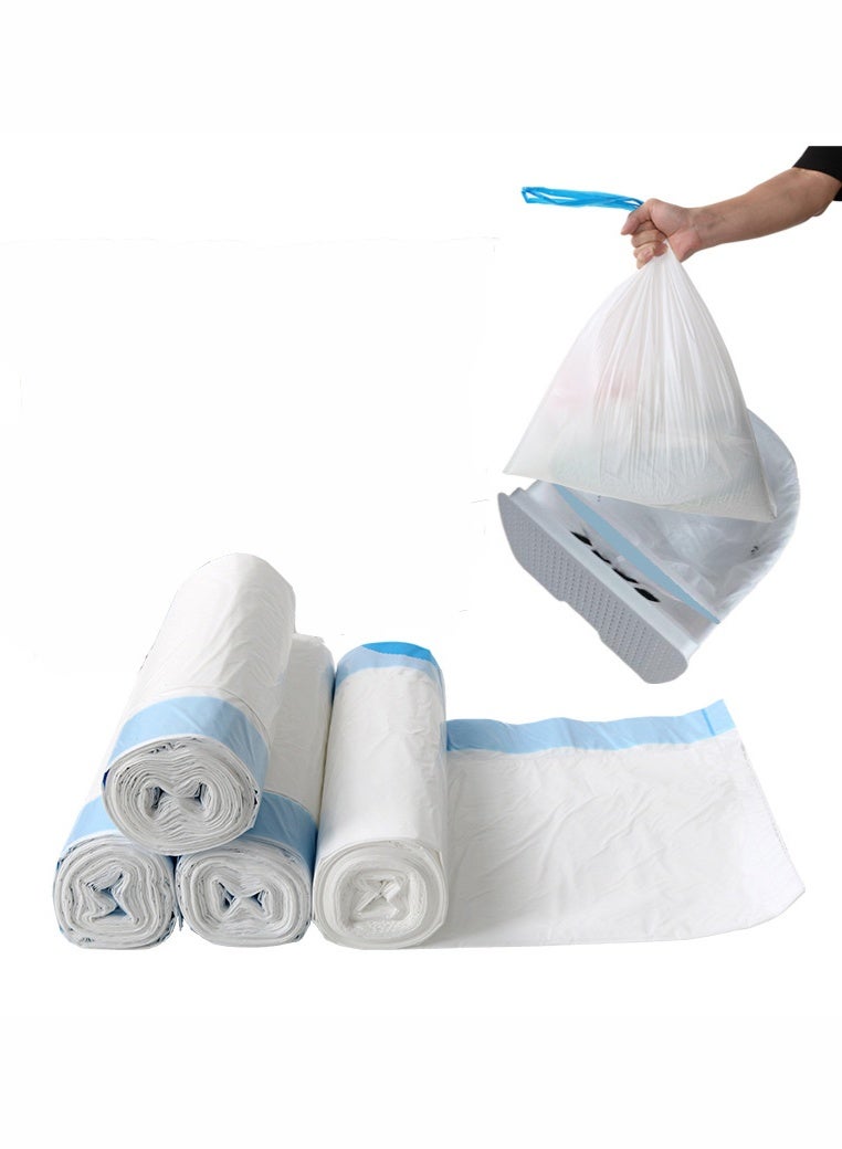 6 Rolls Drawstring Cat Litter Liner Box Self Cleaning Cat Litter Box Trash Bag, Extra Thick Cat Litter Bag for Self Cleaning Cat Litter Box, 20inch x 18inch - Image 2