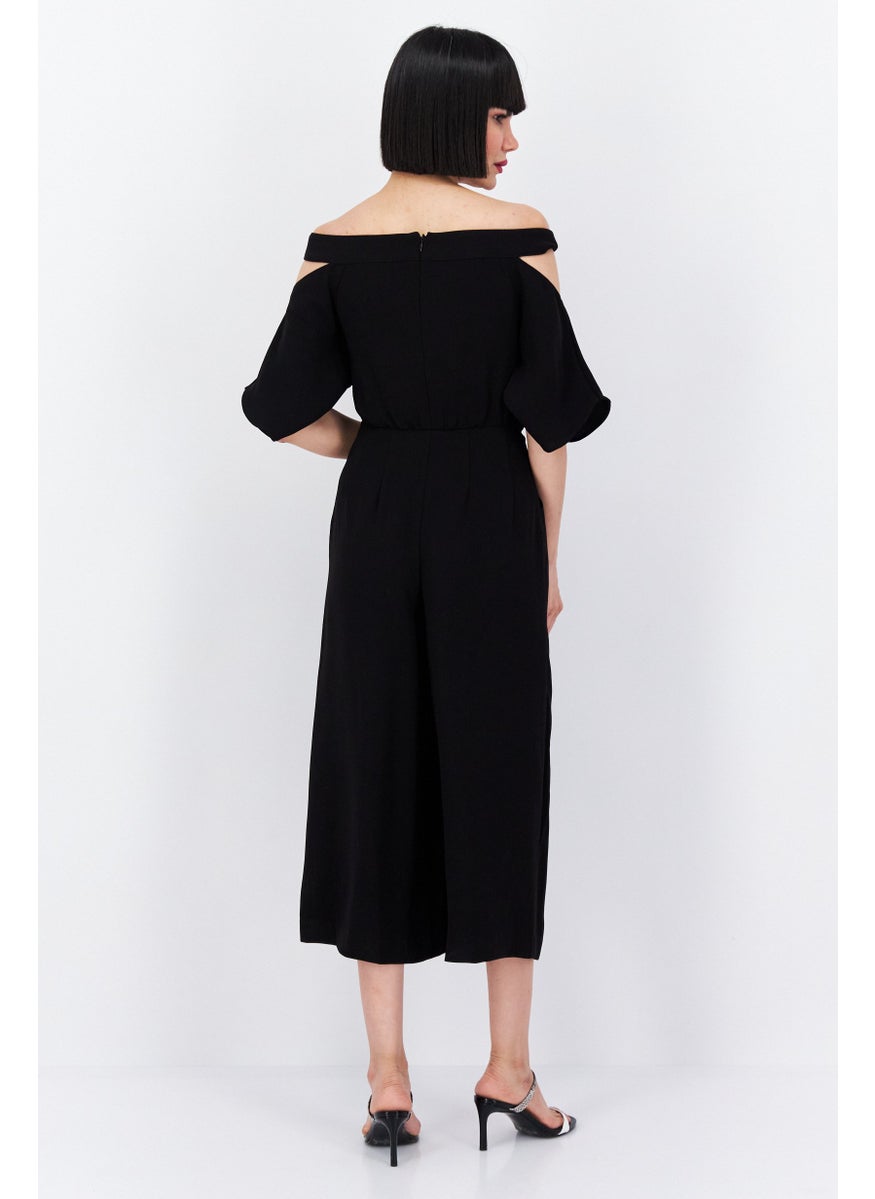 VERO MODA Women Plain Jumpsuit, Black  - Image 2