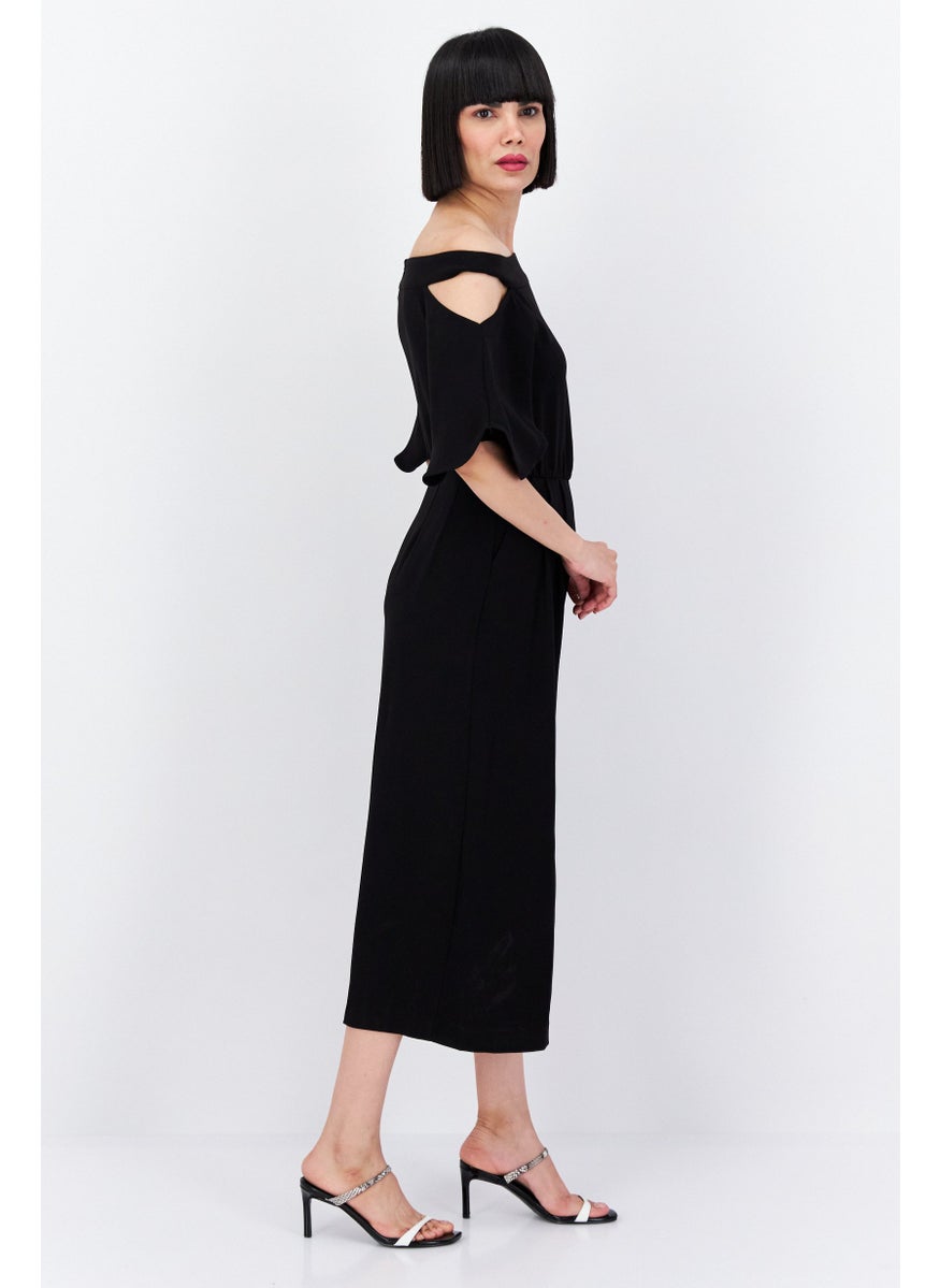 VERO MODA Women Plain Jumpsuit, Black  - Image 3
