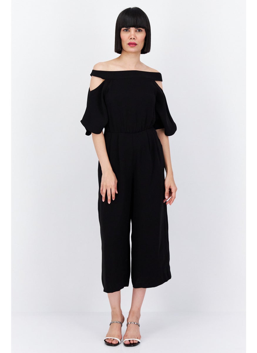 VERO MODA Women Plain Jumpsuit, Black  - Image 1