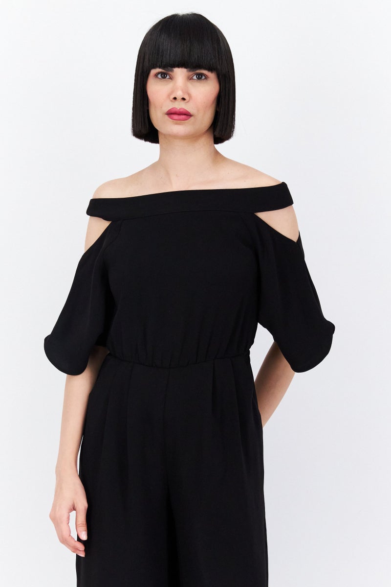 VERO MODA بدلة نسائية بسيطة، سوداء - Image 4